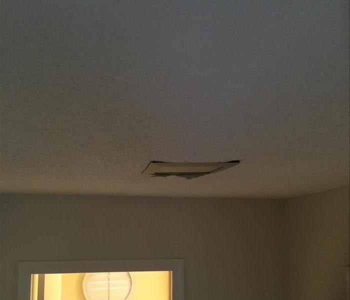 Water Damage by A/C register in the ceiling